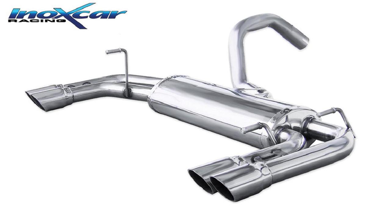 100%25+Inox+%C3%89chappement+Double+sur+mesure+pour+Abarth+595+160cv+2012-+2x60mm+Racing